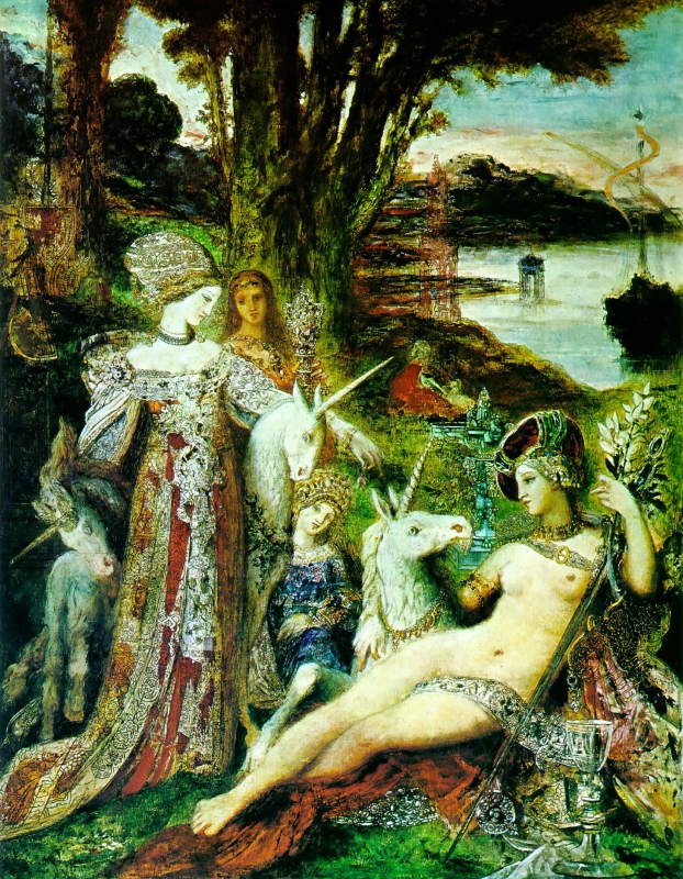 Moreau Gustave - Les licornes.jpg